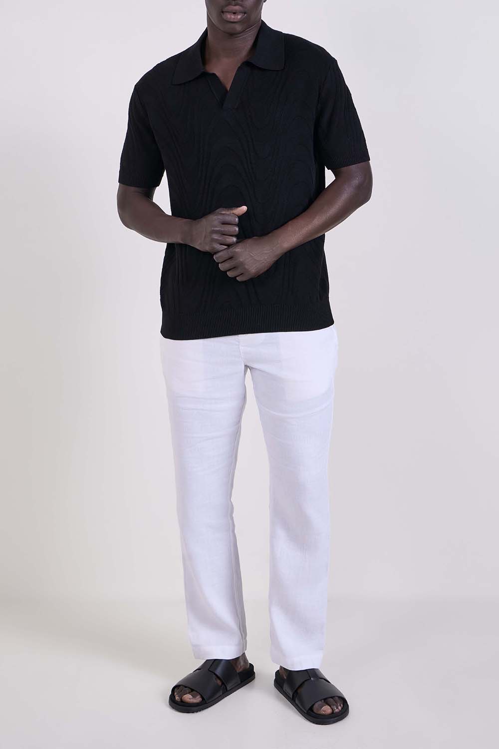 חולצת פולו בגזרה ישרה